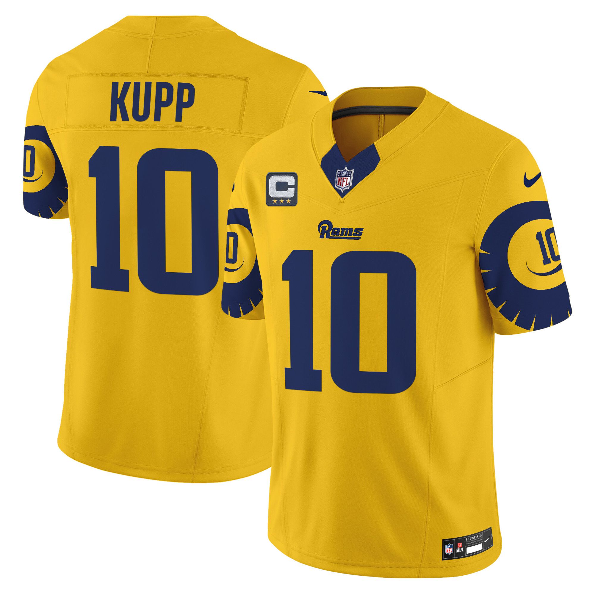 Men Los Angeles Rams #10 Kupp Yellow 2024 Nike Special Vapor Limited NFL Jersey